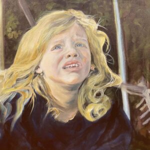 Tatínek na stromě, 60x40, olej