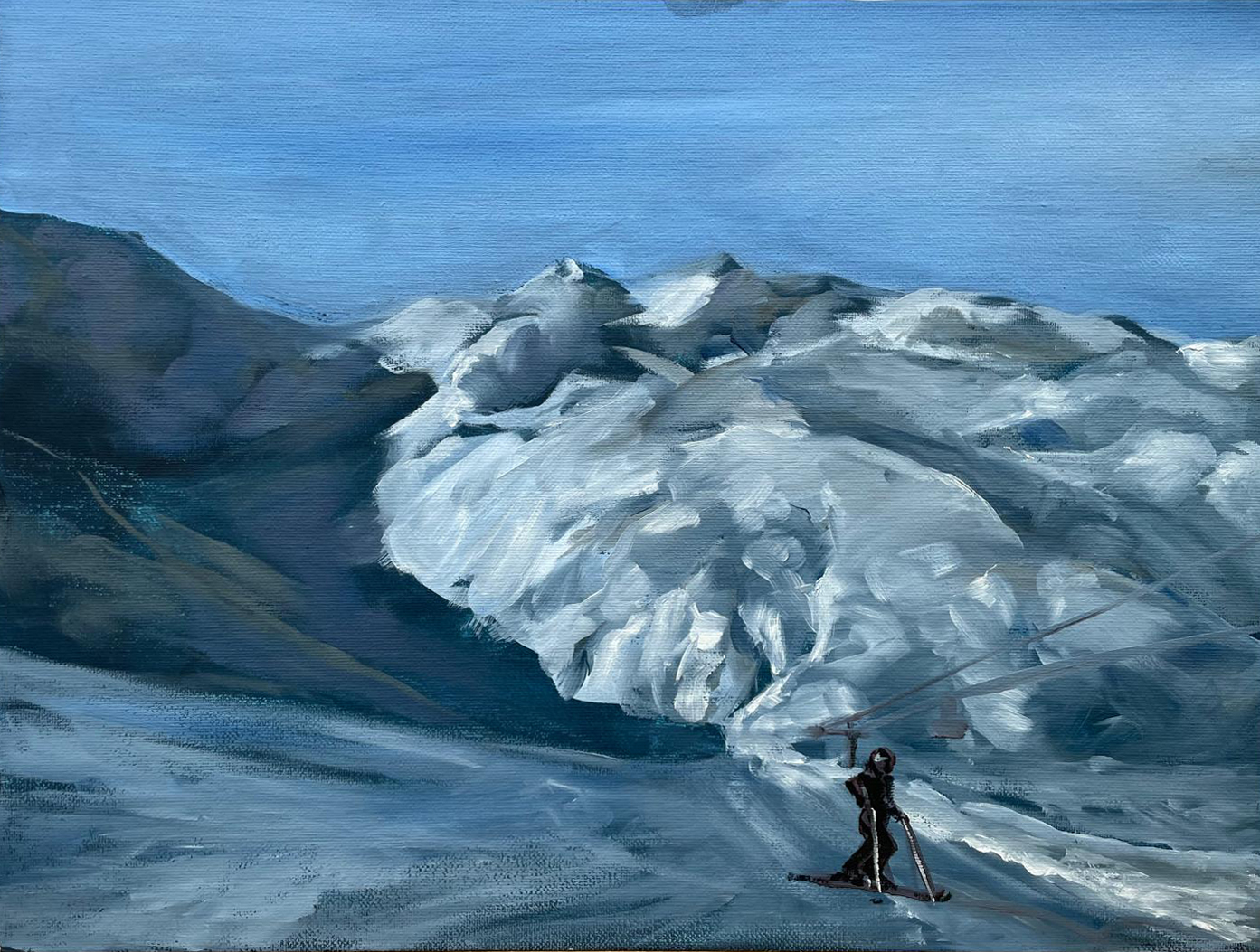 Livigno, 30x40, olej