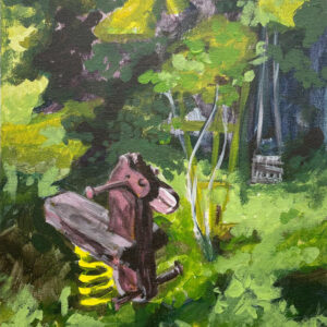 Pérák, 40x30, akryl