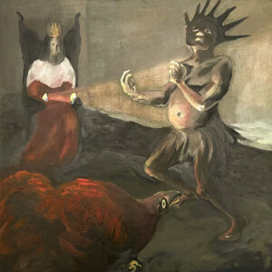 Atopický ekzém, 50x50, olej