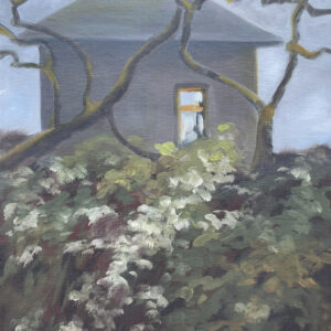 Dům, 40x30, olej