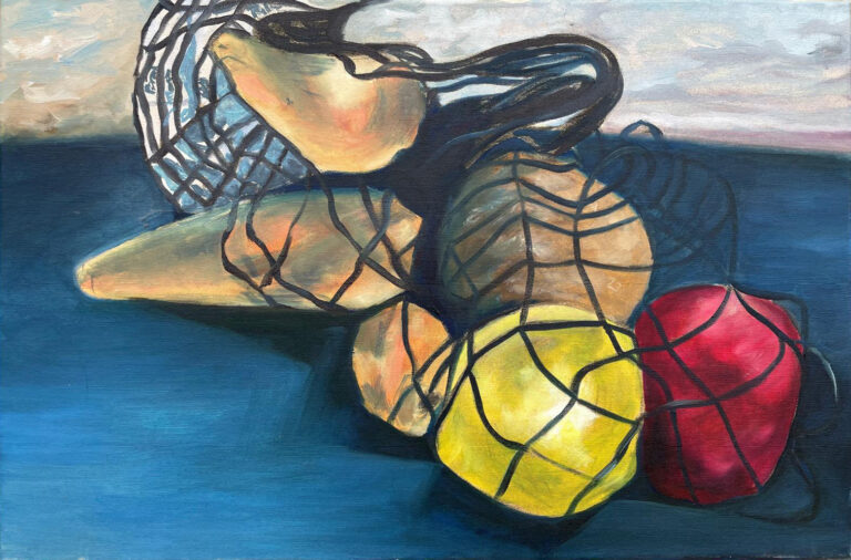 Nákup, 40x60, olej