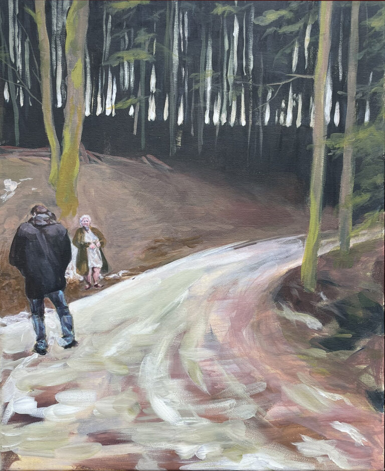 Lesní panna, 50x40, akryl